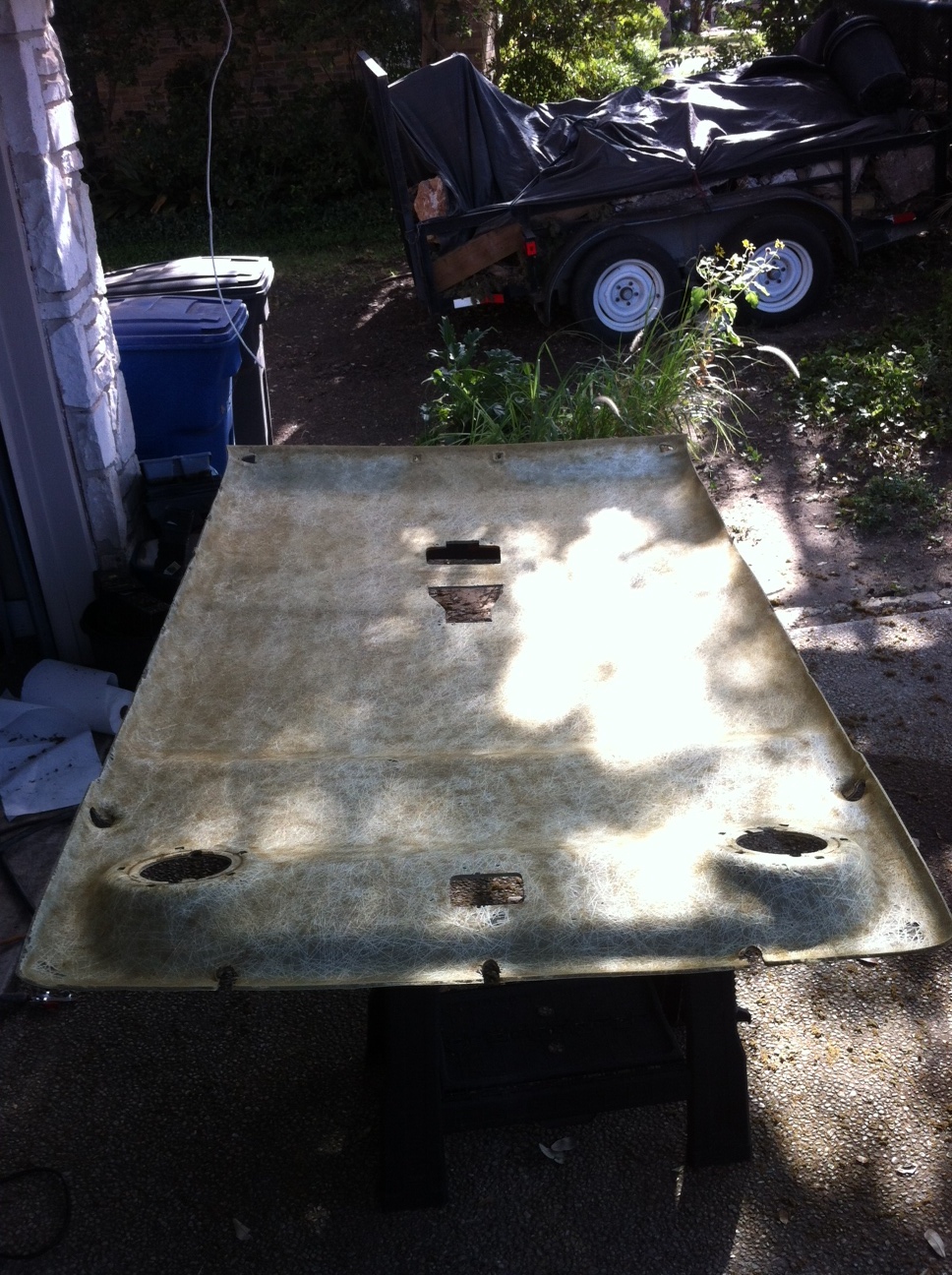 Headliner board (2001) coat in fiberglass resin first? 3M 38808